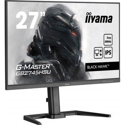Iiyama G-Master Black Hawk 27 inch - Full HD IPS LED Gaming Monitor - 1920x1080 - 100Hz - Pivot / HAS [GB2745HSU-B1]
