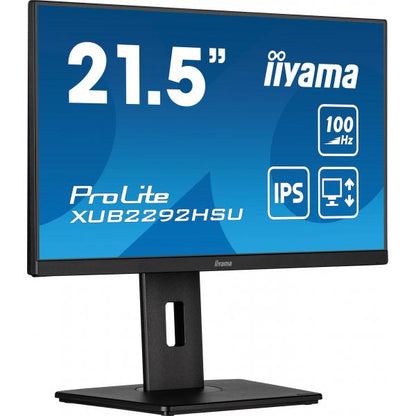 Iiyama ProLite 22 inch - Full HD IPS LED Monitor - 1920x1080 - Pivot / HAS [XUB2292HSU-B6]