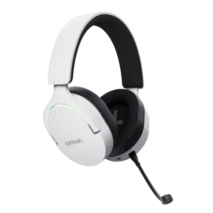 Trust GXT 491W FAYZO Auricolare Con cavo e senza cavo A Padiglione Giocare USB tipo-C Bluetooth Nero, Bianco [25304]