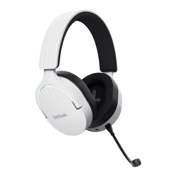 Trust GXT 491W FAYZO Auricolare Con cavo e senza cavo A Padiglione Giocare USB tipo-C Bluetooth Nero, Bianco [25304]