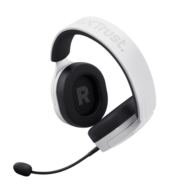 Trust GXT 491W FAYZO Auricolare Con cavo e senza cavo A Padiglione Giocare USB tipo-C Bluetooth Nero, Bianco [25304]