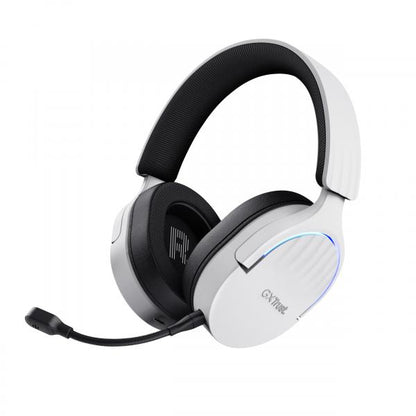 Trust GXT 491W FAYZO Auricolare Con cavo e senza cavo A Padiglione Giocare USB tipo-C Bluetooth Nero, Bianco [25304]