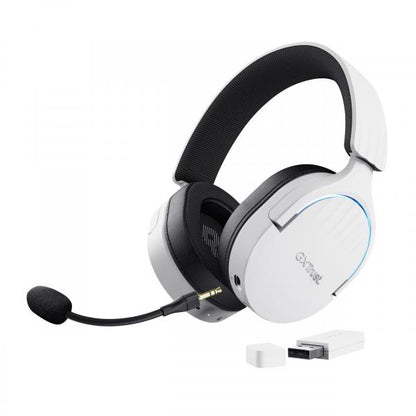 Trust GXT 491W FAYZO Auricolare Con cavo e senza cavo A Padiglione Giocare USB tipo-C Bluetooth Nero, Bianco [25304]