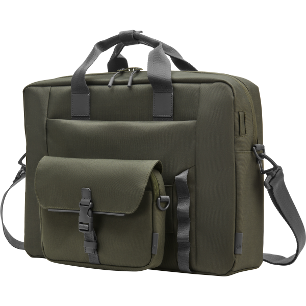 Hp 15.6 inch Modular Laptop Bag - Grey/Green [9J497AA]