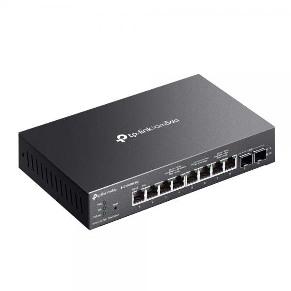 TP-Link Omada SG2210XMP-M2 conmutador de red Gestionado L2/L2+ 2.5G Ethernet (100/1000/2500) Soporte Alimentación a través de Ethernet (PoE) Montaje en escritorio/pared Negro [SG2210XMP-M2] 