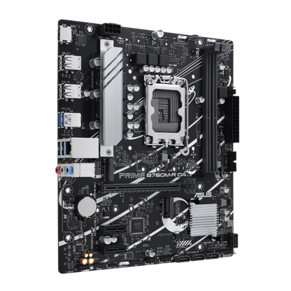 ASUS MB B760, PRIME B760M-R D4, LGA1700, DDR4, 2 X DIMM SLOTS, MAX. 64GB [PRIME B760M-R D4]