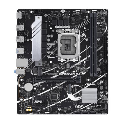 ASUS MB B760, PRIME B760M-R D4, LGA1700, DDR4, 2 X DIMM SLOTS, MAX. 64GB [PRIME B760M-R D4]