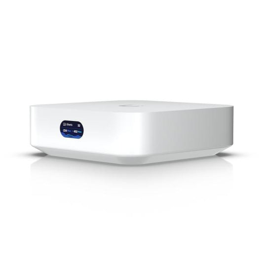 Ubiquiti - UX - UniFi Cloud Gateway and Dual-Band Wi-Fi 6 Access Point, LAN x1 GbE RJ45 port, WAN x2 GbE RJ45 port, max. power consumption 10W, 573.5 Mbps at 2.4GHz (2x2) + 2400 Mbps at 5GHz [UX-EU]