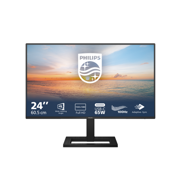 Philips Serie 1000 24E1N1300AE/00 Monitor PC 60,5 cm (23.8") 1920 x 1080 Pixel Full HD LCD Nero [24E1N1300AE/00]