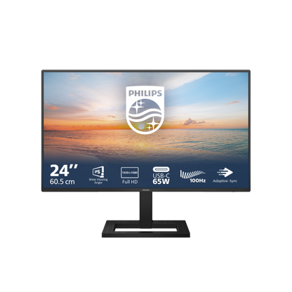 Philips 1000 Series 24E1N1300AE/00 Monitor para PC 60,5 cm (23.8") 1920 x 1080 Pixeles Full HD LCD Negro [24E1N1300AE/00]