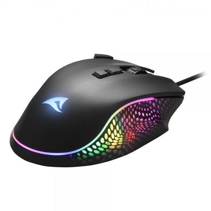 Sharkoon SHARK Force 3 mouse Giocare Mano destra USB tipo A Ottico 12800 DPI [SHARKFORCE3BLACK]