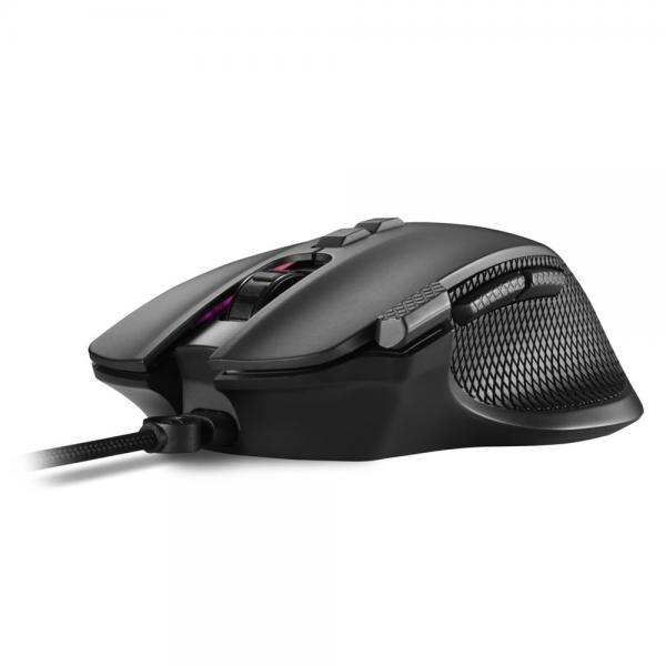 Sharkoon SHARK Force 3 ratón Gaming Mano Derecha USB Tipo A Óptico 12800 DPI [SHARKFORCE3BLACK]