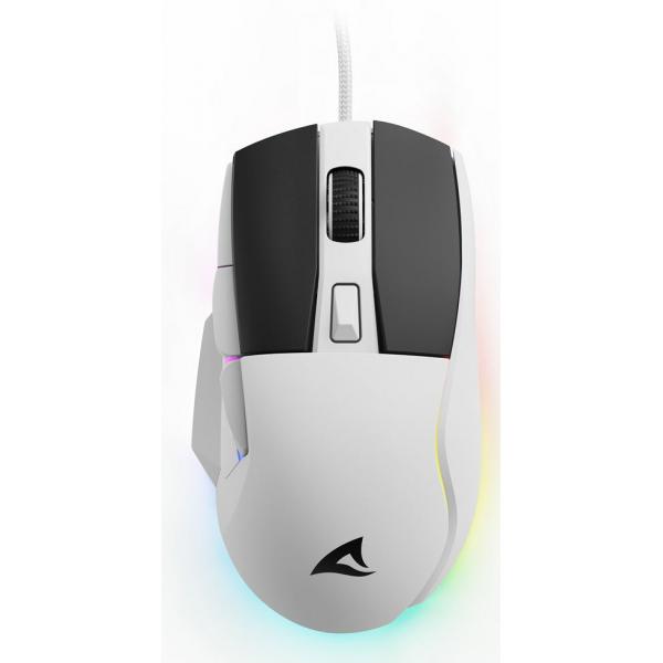 Sharkoon SGM35 mouse Universale Mano destra USB tipo A Ottico 6400 DPI [SKILLERSGM35WHITE]