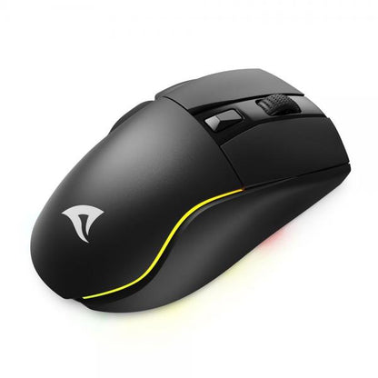 Sharkoon SGM50W mouse Giocare Mano destra RF Wireless + USB Type-A Ottico 6400 DPI [SKILLERSGM50WBLACK]