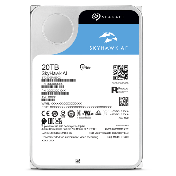 Seagate SkyHawk AI 3.5" 16 TB Serial ATA III [ST16000VE004]