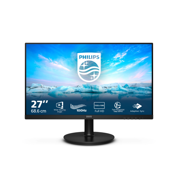 Philips V Line 271V8LAB/00 Monitor para PC 68,6 cm (27") 1920 x 1080 Pixeles Full HD LCD Negro [271V8LAB/00]