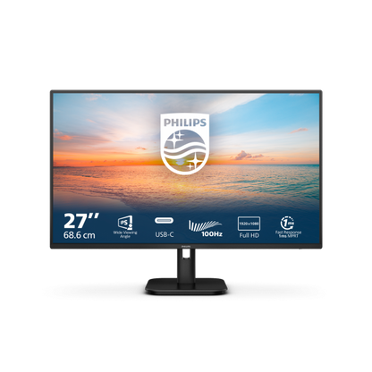 Philips 1000 Series 27E1N1300A/00 Monitor para PC 68,6 cm (27") 1920 x 1080 Pixeles Full HD LCD Negro [27E1N1300A/00]