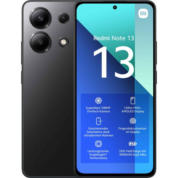 XIAOMI REDMI NOTE 13 256GB 8GB BLACK [REDMINOTE13BLACK]