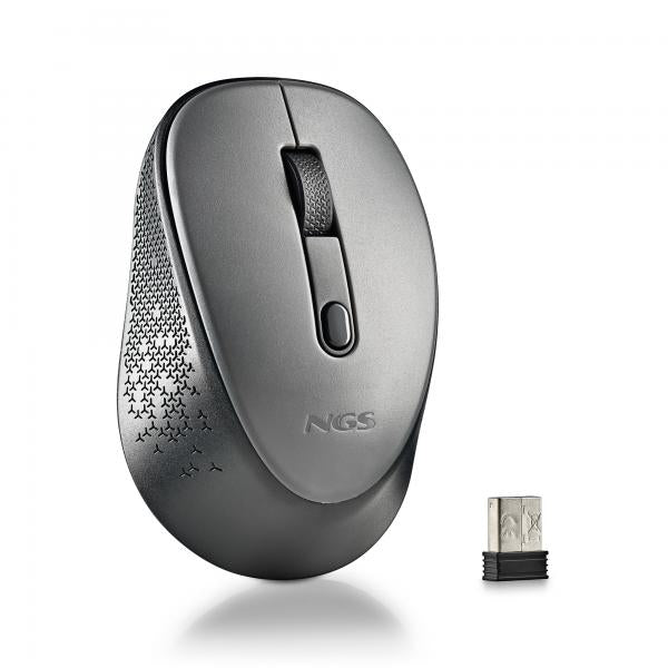 NGS MOUSE WIRELESS GRIGIO 2 PULSANTI E ROTELLA DI SCORRIMENTO [DEWGRAY]