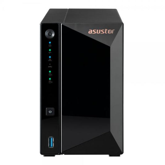 Asustor DRIVESTOR 2 Pro Gen2 AS3302T v2 NAS Collegamento ethernet LAN Nero RTD1619B [AS3302TV2]