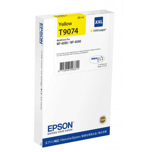 EPSON CART. INK GIALLO XXL PER WF-6XXX [C13T907440]