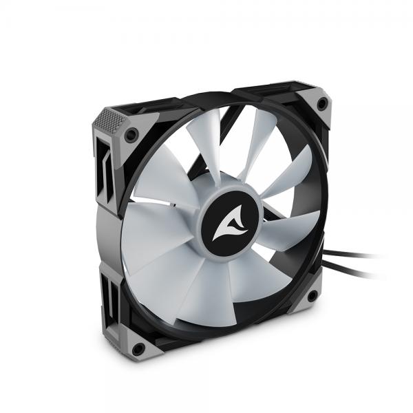 Sharkoon F50 Ventilador para caja de ordenador 12 cm Negro, Gris [REBELF50PWMARGBBLACK]