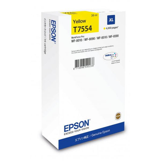 Epson C13T75544N cartucho de tinta 1ud Original Alto Rendimiento (XL) Amarillo [C13T75544N] 