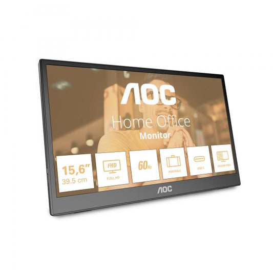 AOC T2 16T3EA Monitor para PC 39,6 cm (15.6") 1920 x 1080 Pixeles Full HD Negro [16T3EA]