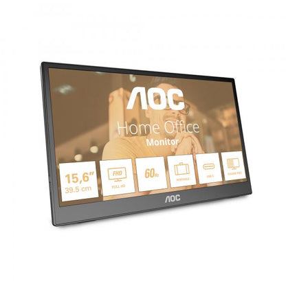 AOC T2 16T3EA Monitor PC 39,6 cm (15.6") 1920 x 1080 Pixel Full HD Nero [16T3EA]