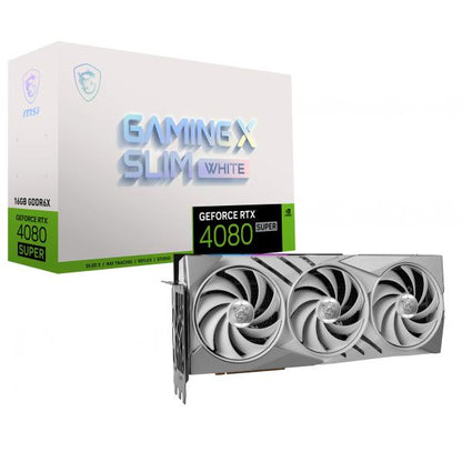 VGA MSI GEFORCE RTX 4080 SUPER 16G GAMING X SLIM WHITE [RTX4080S16GGAMXSLWH]