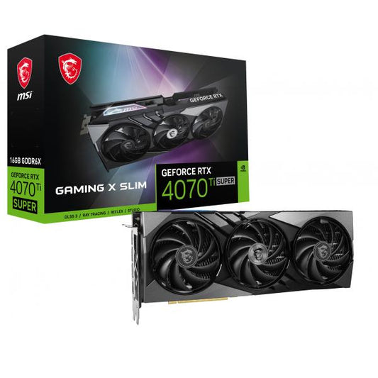 VGA MSI GEFORCE RTX 4070 Ti SUPER 16G GAMING X SLIM [RTX4070TIS16GGXS]