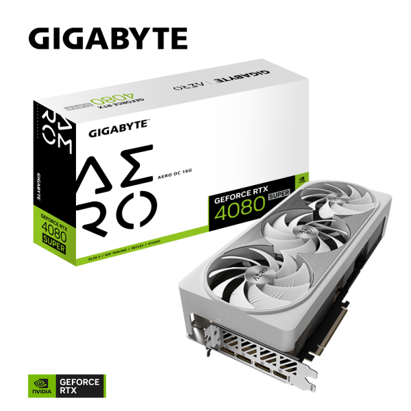 VGA GIGABYTE GEFORCE RTX 4080 SUPER AERO OC 16GD [GV-N408SAEROOC16GD]