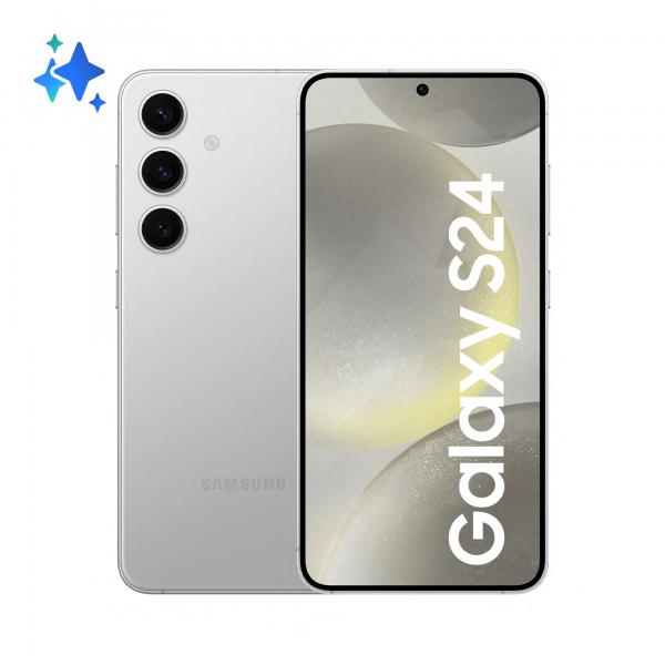 Samsung Galaxy S24 Smartphone AI, Display 6.2'' FHD+ Dynamic AMOLED 2X, Fotocamera 50MP, RAM 8GB, 128GB, 4.000 mAh, Marble Gray [SM-S921BZADEUE]