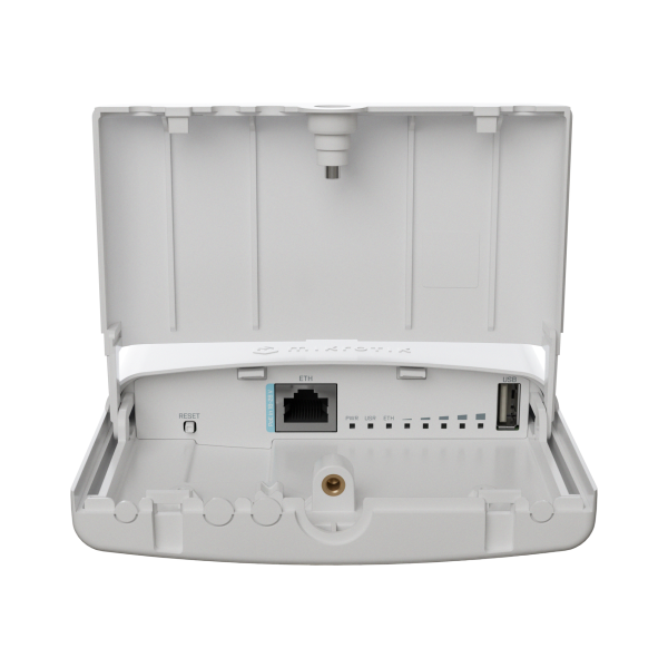 MikroTik, NetBox 5 ax with with dual-core ARM IPQ-5010 800 MHz CPU, 256MB RAM, 1xGigabit LAN, built-in dual chain 5GHz 802.11a/n/ac/ax wireless with two SMA connectors, RouterOS L4, outdoor [L11UG-5HaxD-NB]