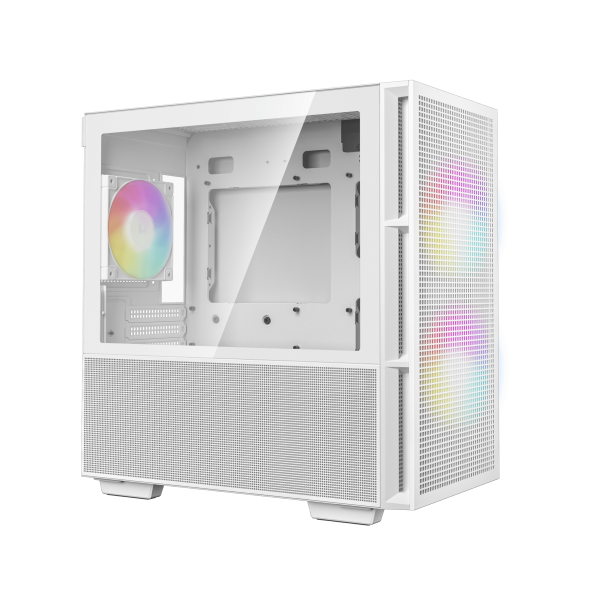 DEEPCOOL CASE MICRO ATX CH360 WHITE 2*140+1*120mm ARGB FAN [R-CH360-WHAPE3-G-1]