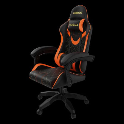 SILLA GAMDIAS GAMDIAS ZELUS E2 L BO PIEL VINILO NEGRO/NARANJA MULTIAJUSTABLE [ZELUS E2 L BO] 