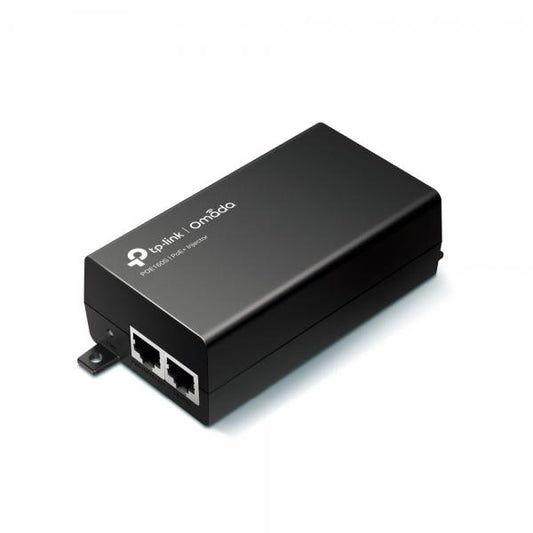 TP-Link - PoE160S - PoE+ Injector Adapter, 1x Gigabit PoE Port, 1x Gigabit Non-PoE Port, 802.3at/af Compliant, Data and Power Carried over The Same Cable Up to 100 Meters, Plastic Case, Poc [PoE160S]