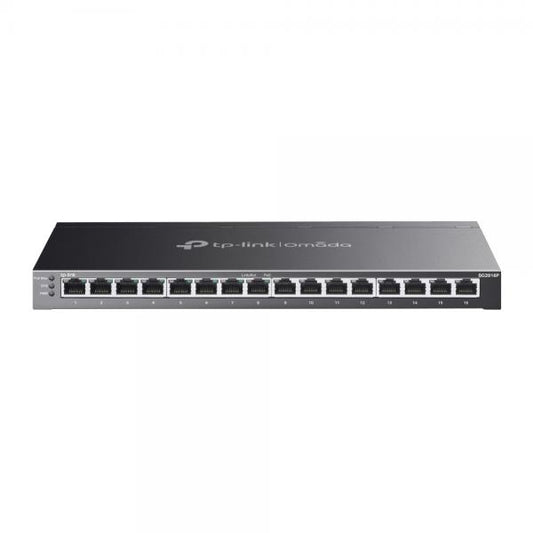 TP-Link Omada SG2016P switch di rete Gestito L2/L2+ Gigabit Ethernet (10/100/1000) Supporto Power over Ethernet (PoE) Nero [SG2016P]