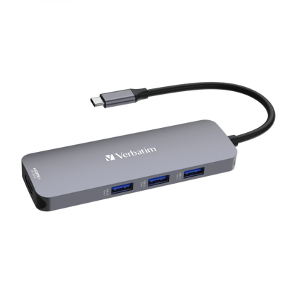 VERBATIM USB-C PRO MULTIPORTE HUB 8 IN 1 HDMI 8K PD 85W [32151]