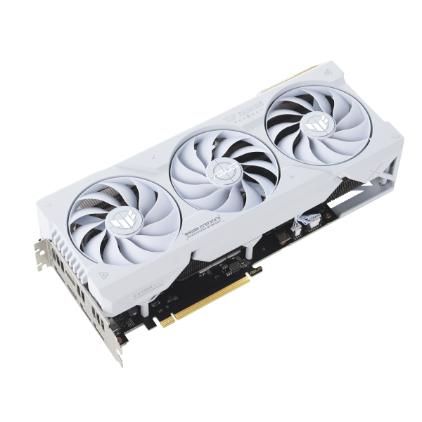 ASUS VGA GEFORCE RTX 4070 TI SUPER, TUF-RTX4070TIS-O16G-WHITE-GAMING, 16GB GDDR6X, 2HDMI/3DP, BIANCA [TF-RTX4070TIS-O16W-G]