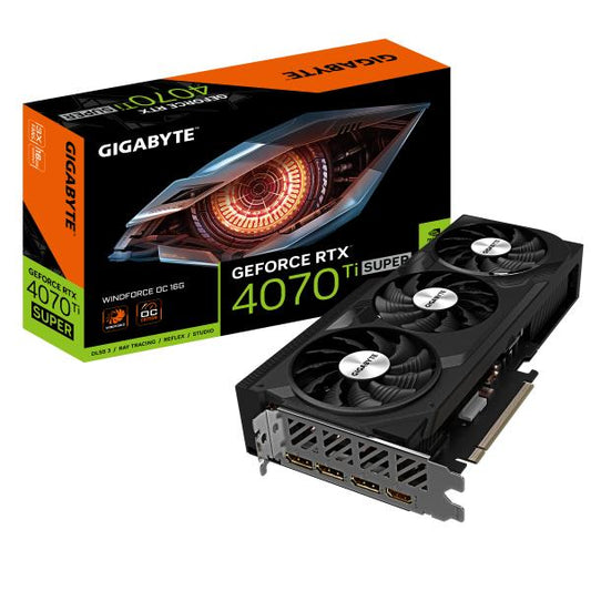 VGA GIGABYTE GEFORCE RTX 4070 Ti SUPER WF3 OC 16GD [GV-N407TSWF3OC16GD]