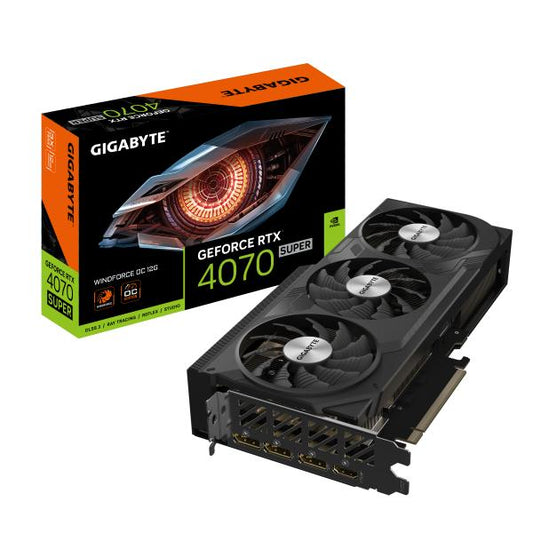 VGA GIGABYTE GEFORCE RTX 4070 SUPER WINDFORCE 3 OC 12G [GVN407SWF3OC12GD]