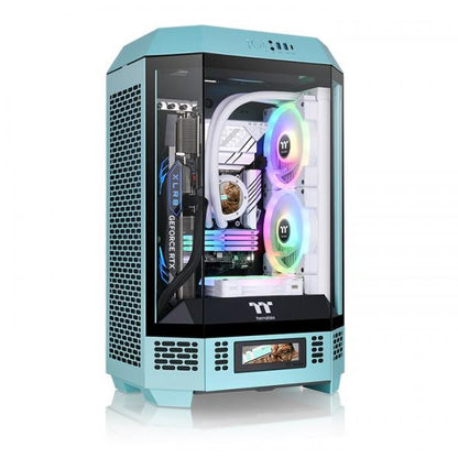 THERMALTAKE CASE MICRO THE TOWER 300 TURQUOISE WIN SPCC 3*TG 2FAN*CT140 ME [CA-1Y4-00SBWN-00]