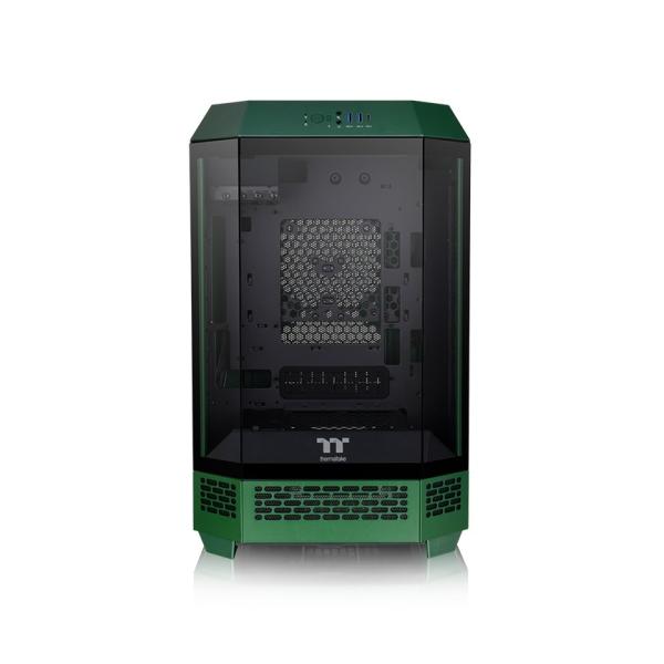 THERMALTAKE CASE MICRO THE TOWER 300 GREEN WIN SPCC 3*TG 2FAN*CT140 METAL P [CA-1Y4-00SCWN-00]