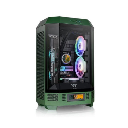 THERMALTAKE CASE MICRO THE TOWER 300 GREEN WIN SPCC 3*TG 2FAN*CT140 METAL P [CA-1Y4-00SCWN-00]