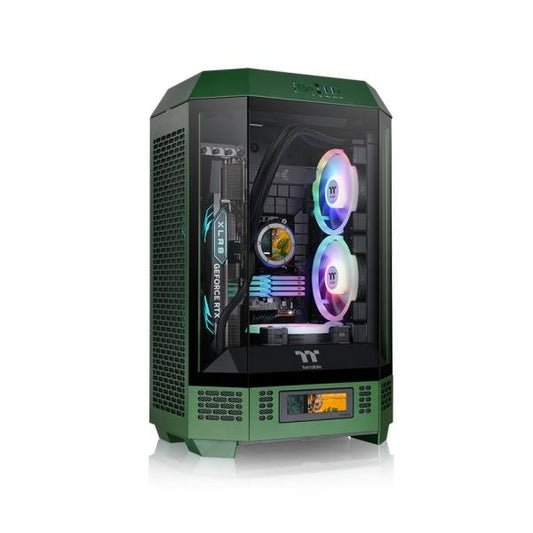 THERMALTAKE CASE MICRO THE TOWER 300 GREEN WIN SPCC 3*TG 2FAN*CT140 METAL P [CA-1Y4-00SCWN-00]