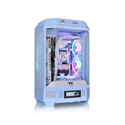 THERMALTAKE CASE MICRO THE TOWER 300 HYDRANGEA BLUE WIN SPCC 3*TG 2FAN*CT1 [CA-1Y4-00SFWN-00]