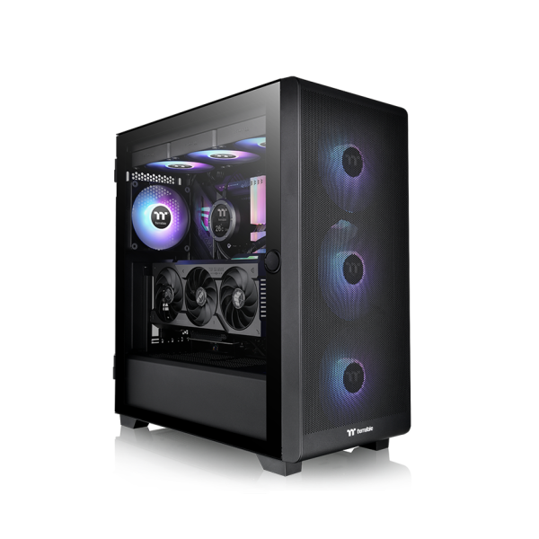 CAJA THERMALTAKE M.TOWER S250 TG ARGB TG 4xCT120 ARGB VENTILADOR [CA-1Y6-00M1WN-00] 