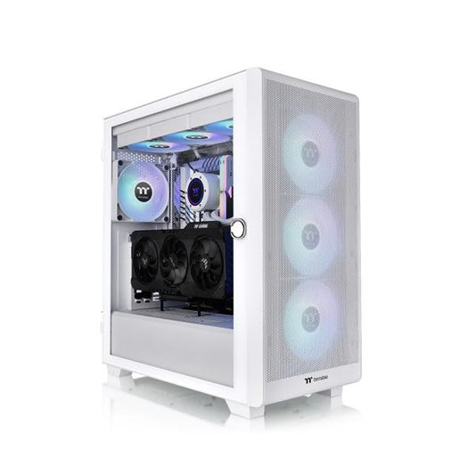 THERMALTAKE CASE M.TOWER S250 TG ARGB SNOW TG 4xCT120 ARGB FAN [CA-1Y6-00M6WN-00]