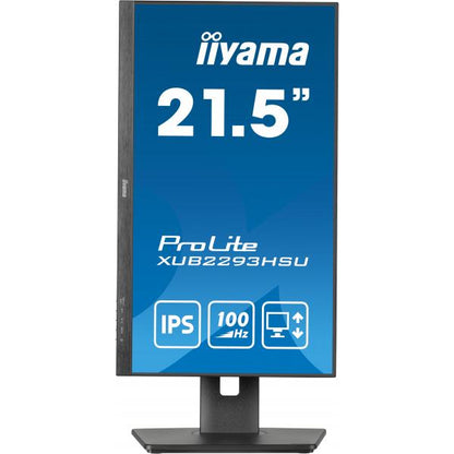 Iiyama ProLite 22 inch - Full HD IPS LED Monitor - 1920x1080 - Pivot / HAS [XUB2293HSU-B6]